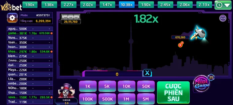 Khám Phá Sức Mạnh Đỉnh Cao Game Nhanh Aviator Tại VaoBet Đẳng Cấp Nhất