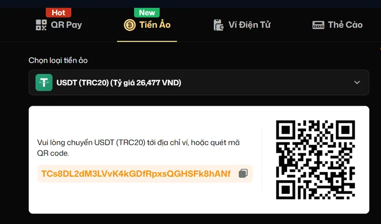 Nạp Tiền Ảo Từ Vies Điện Tử Vào VaoBet Siêu Nhanh Cho Game Thủ
